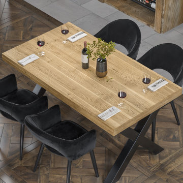 KUBA | Gastro Tischplatte | 180 x 90 cm | 6cm | Eiche
