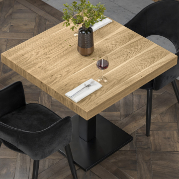 CUBA | Gastro tabletop | 80 x 80 cm | 6cm | Oak