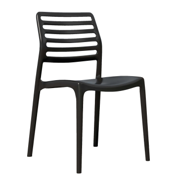 MONTREAL | Plaststol | Svart | plast | Stabelbar