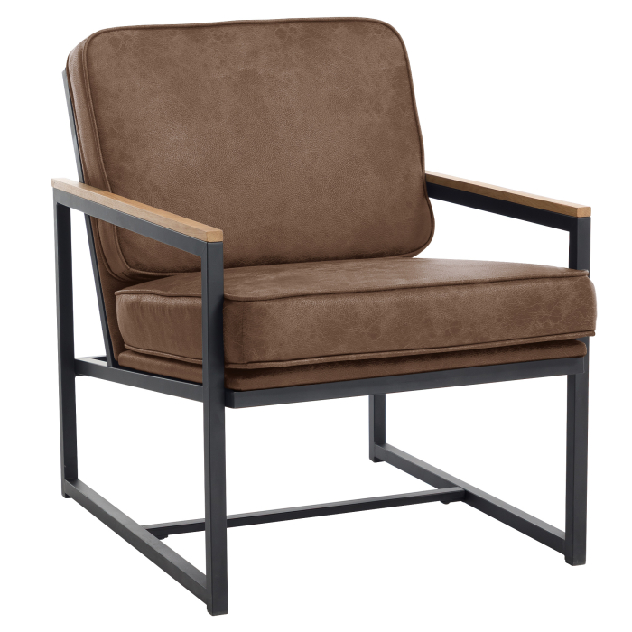 KYLA | Designer Sessel | Leder | Braun