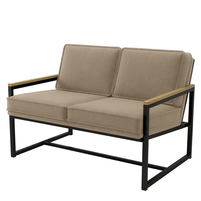 KYLA | Designer Sitzbank | Samt | Taupe