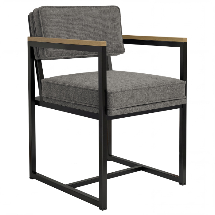 KYLA | Designerstuhl | Textil/Stoff | Grau