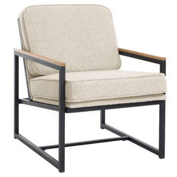 KYLA | Designerstuhl | Teddystoff | Beige