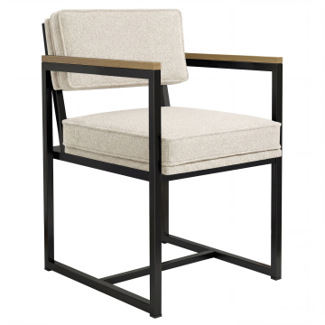 KYLA | Designerstuhl | Teddystoff | Beige