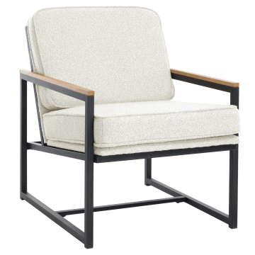 KYLA | Designerstuhl | Teddystoff | Creme