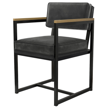 KYLA | Fauteuil Met Metalen Frame | Fluweel | Grijs