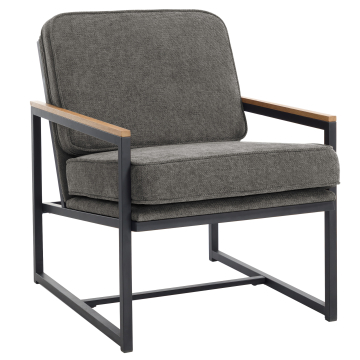 KYLA | Fauteuil de designer | Tissu / Textile | Gris