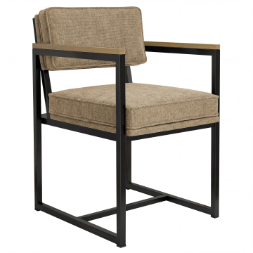 KYLA | Designerstol | Tekstil/Stoff | Taupe