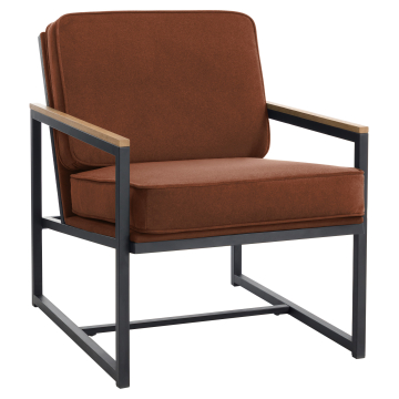 KYLA | Designer Sessel | Samt | Rot Bronze