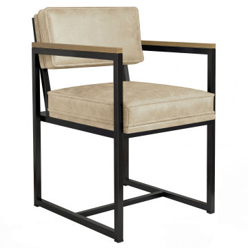 KYLA | Silla de diseño | Cuero | Beige