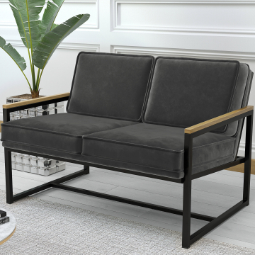 KYLA | Designer Bench | Velvet | Grey