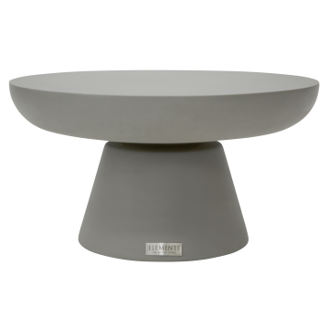 KYLIX | Design Couchtisch | Ø:H 86 x 35 cm | Beton | Grau
