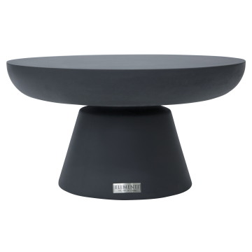 KYLIX | Table basse design | Ø:H 86 x 35 cm | Béton | Noir
