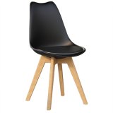LAMOCA | Stapelbare stoel | Zwart | Kunststof