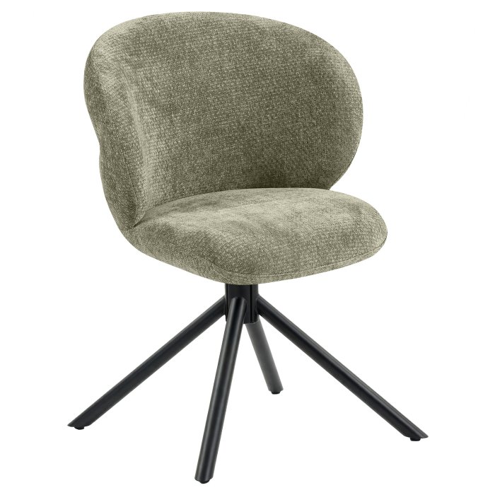 Lana | Hotel Chair | Green | Fabric/Textile | Swivel Base