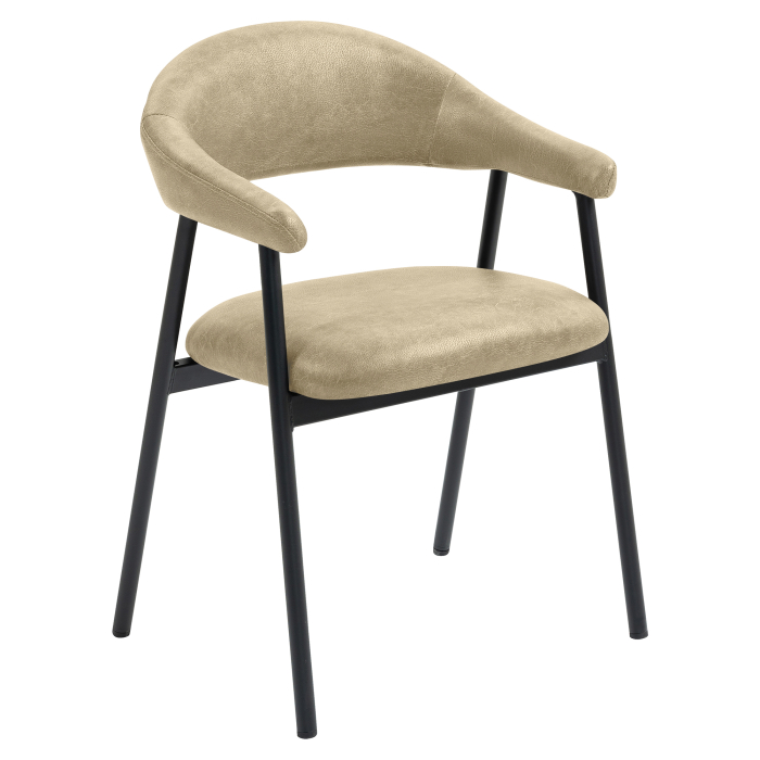 LARA | Hotelstoel | Leer | Beige