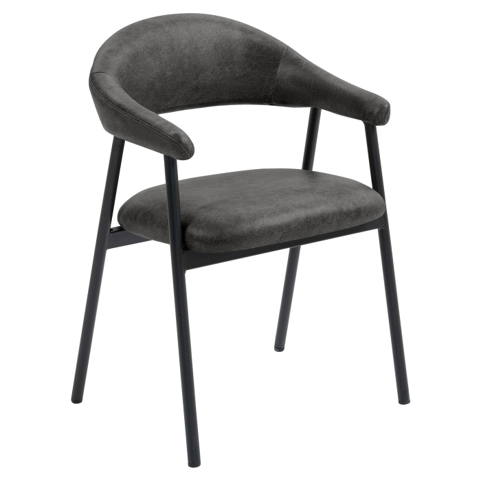 LARA | Hotelstol | Læder | Sort