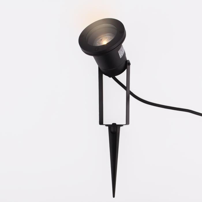 LARS jordspydvarmer svart Ø90xH350mm 1x35W GU10 IP54