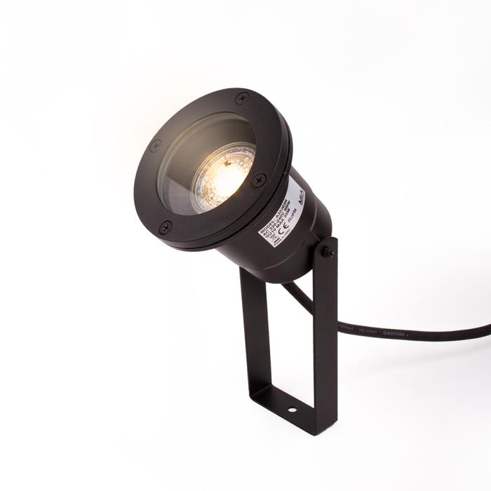 LARS jordspydvarmer svart Ø90xH350mm 1x35W GU10 IP54
