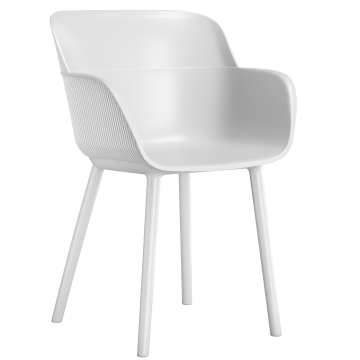 LAGOMERA | Molded Plastic Chair | White | Plastic
