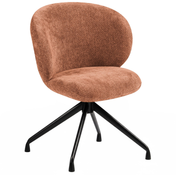 Lana | Hotel Stuhl | Orange | Stoff/Textil | Drehfuß