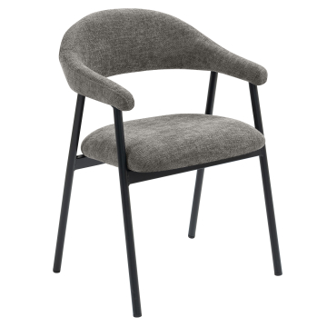LARA | Hotel Stuhl | Stoff/Textil | Grau