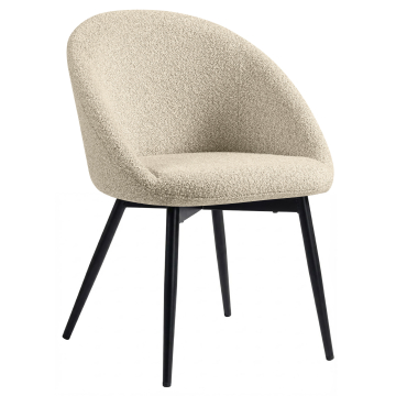 Lauren | Hotell Stol | Beige | Teddystoff