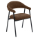 LARA | Hotelstol | Stoff/Tekstil | Brun