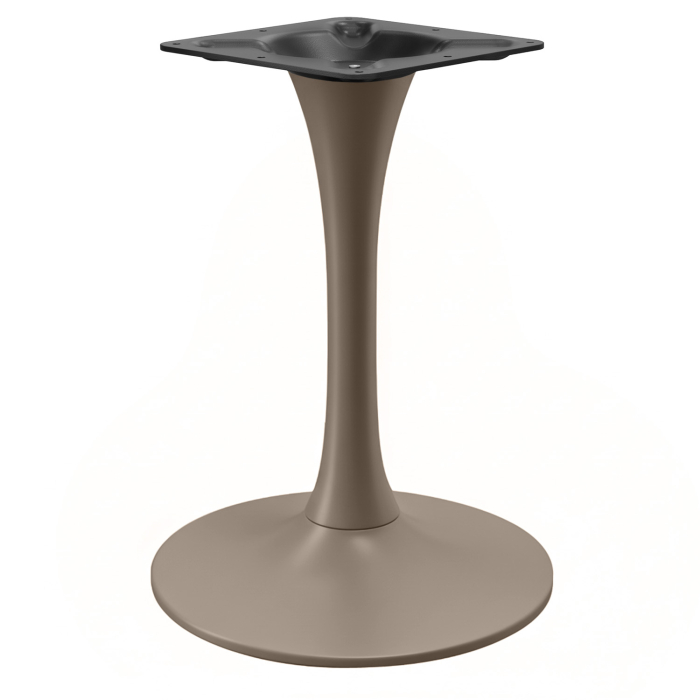 LEONARDO | Bistro table frame | Taupe | Base: Ø 50 cm | Column: 10 x 73.5 cm