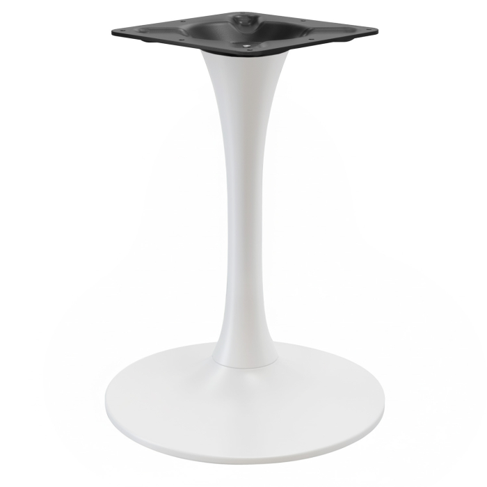 LEONARDO | Bistro Tischgestell | Weiß | Fuß: Ø 50 cm | Säule: 10 x 73,5 cm