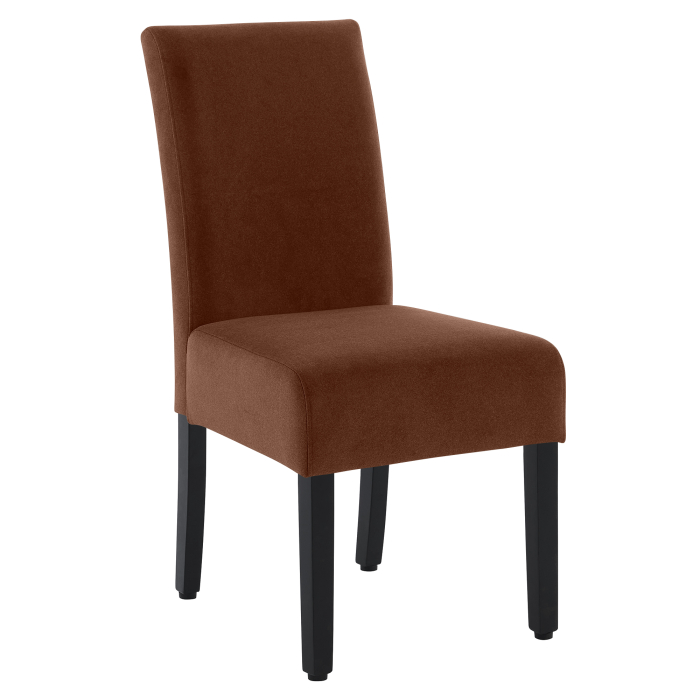 LEO BIG | Chaise de bistrot | Bronze rouge | Velours