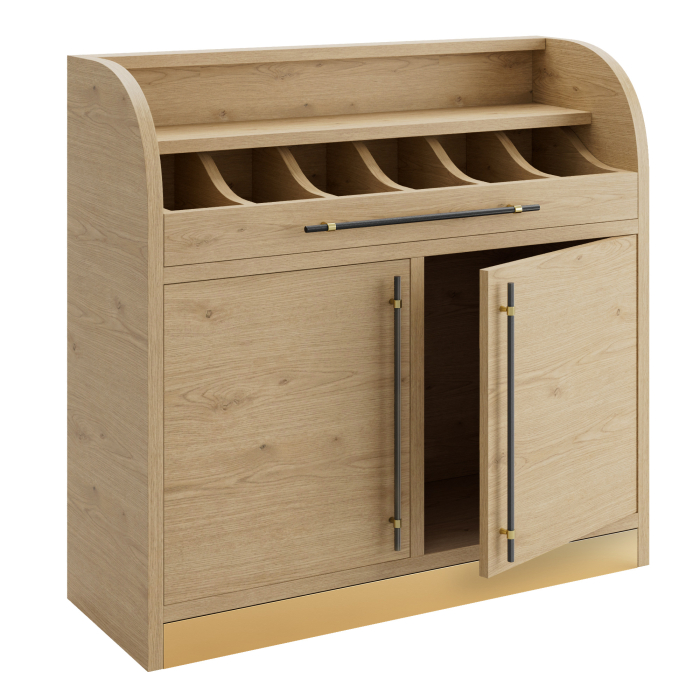 LEA | Besteckschrank | B:H 110 x 105 cm | Eiche | 2xTür 