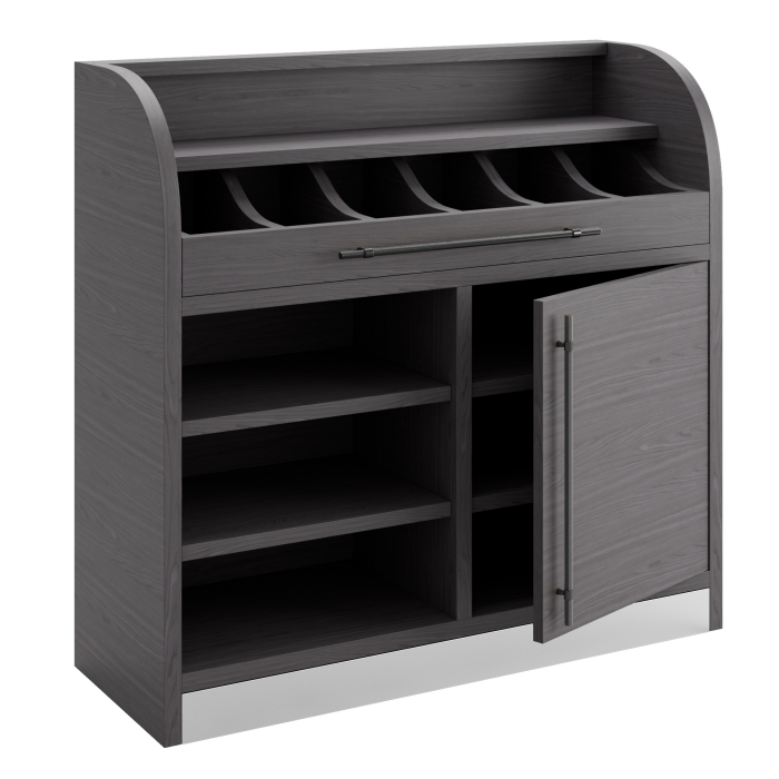 LEA | Besteckschrank | B:H 110 x 105 cm | Wenge | 1xTür + 4xBöden