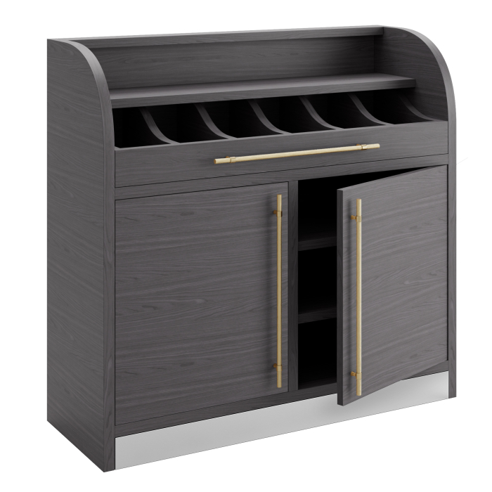 LEA | Besteckschrank | B:H 110 x 105 cm | Wenge | 2xTür + 4xBöden