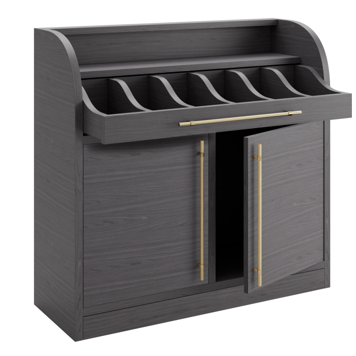 LEA | Besteckschrank | B:H 110 x 105 cm | Wenge | 2xTür  | Soft-Close