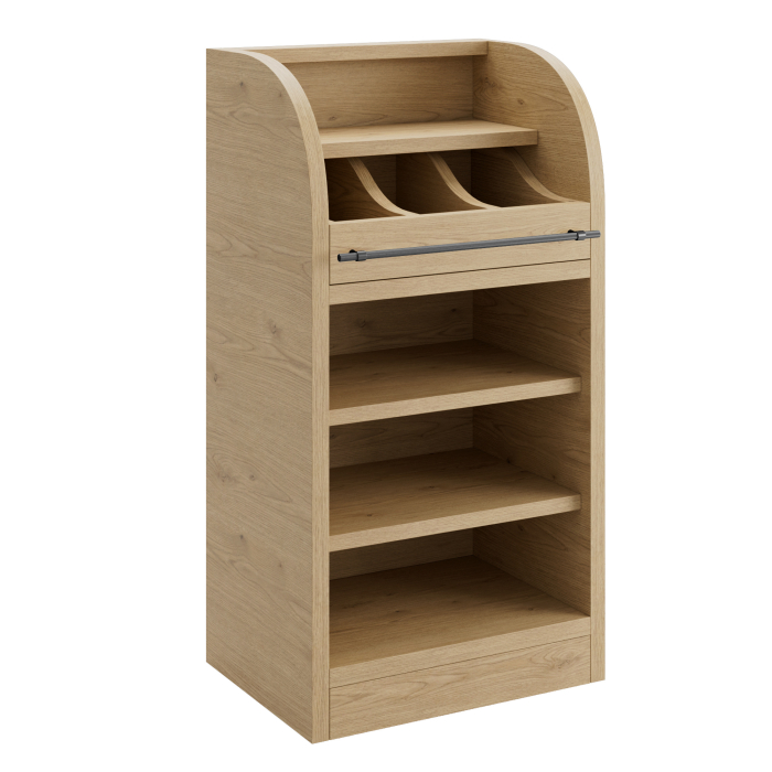 LEA | Besteckschrank | B:H 55 x 105 cm | Eiche | 2xBöden
