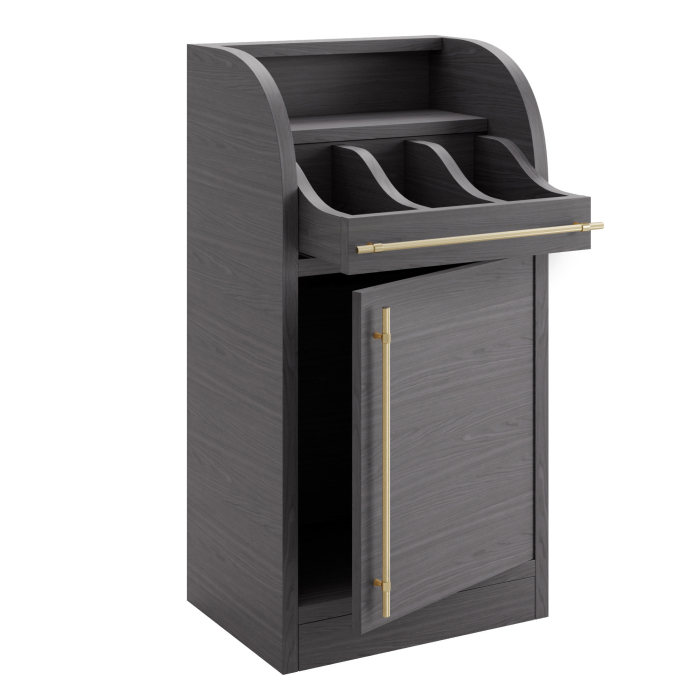 LEA | Besteckschrank | B:H 55 x 105 cm | Wenge  | 1xTür | Soft-Close
