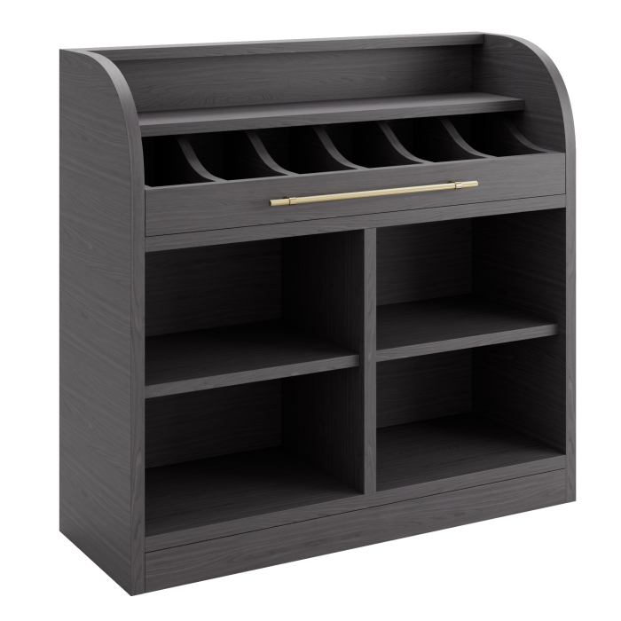 LEA | Cutlery Cabinet | H: 110 x 105 cm | Wenge | 2x Shelves