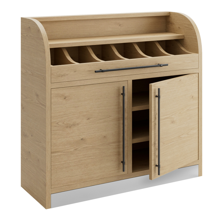LEA | Besteckschrank | B:H 110 x 105 cm | Eiche | 2xTür + 4xBöden