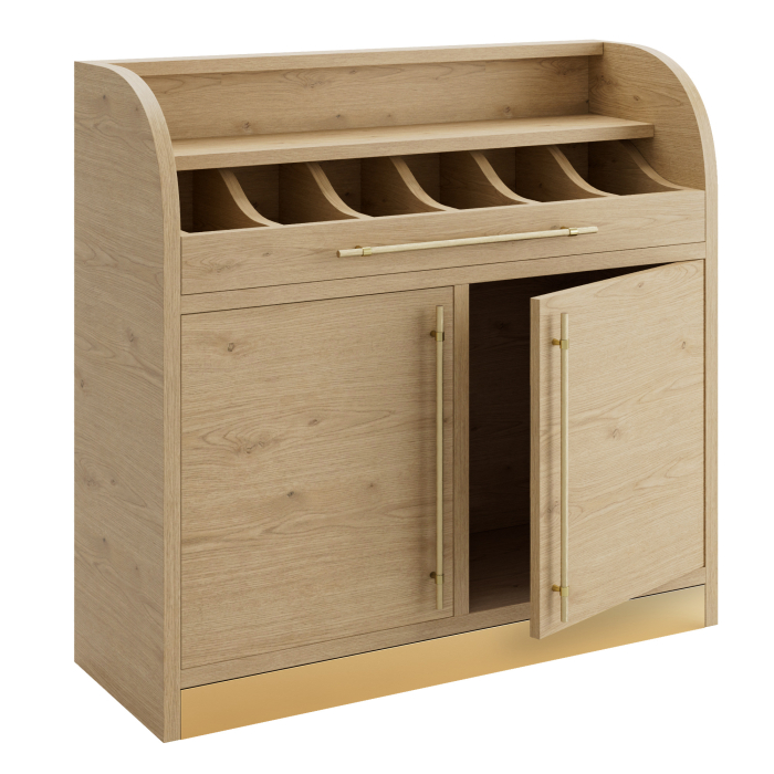 LEA | Besteckschrank | B:H 110 x 105 cm | Eiche | 2xTür 