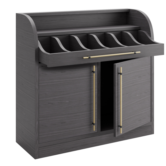 LEA | Besteckschrank | B:H 110 x 105 cm | Wenge | 2xTür  | Soft-Close