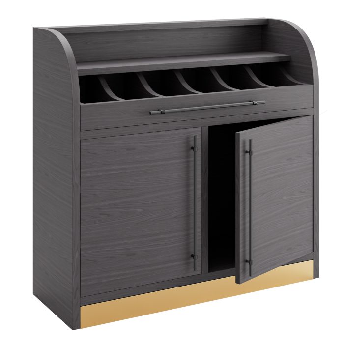 LEA | Besteckschrank | B:H 110 x 105 cm | Wenge | 2xTür 