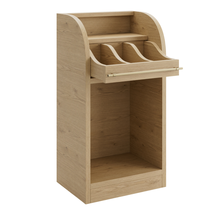 LEA | Cutlery Cabinet | H: 55 x 105 cm | Oak | Soft-Close