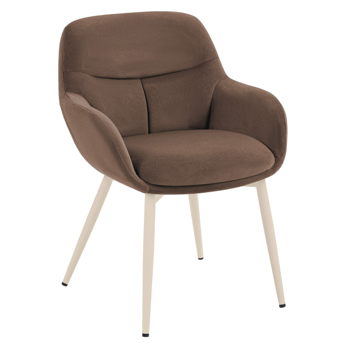 LEANO | Hotel Stuhl | Samt | Braun