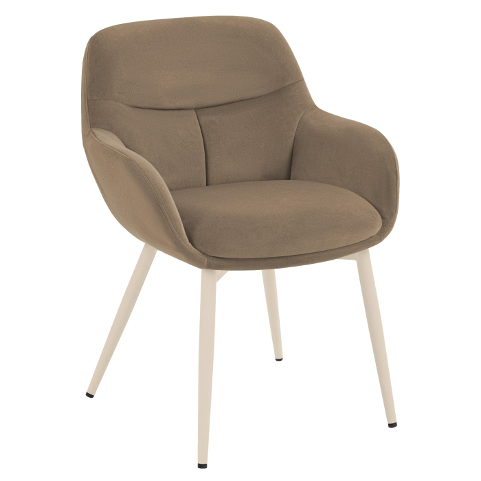 LEANO | Hotel Stuhl | Samt | Taupe