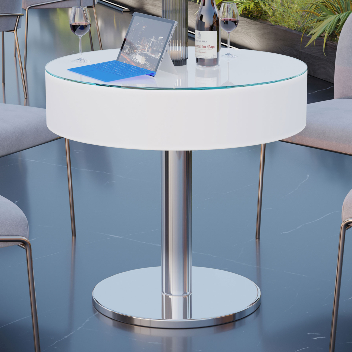 COCO | LED cocktailbord | Ø:H 60 x 75cm | RGB | batteri pakke | Rundt