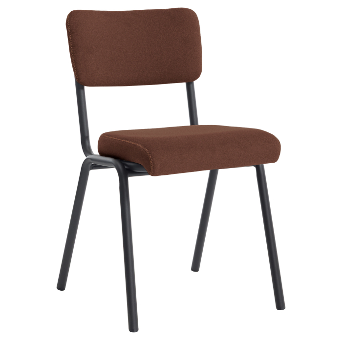 Lena Bistrostuhl | Retro Bistrostuhl | Rot Bronze | Samt