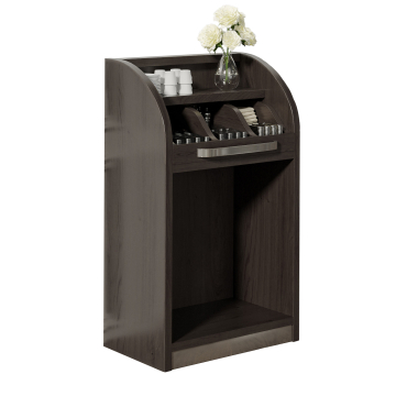 LEA | Besteckschrank | B55cm x H105 | Wenge-Schwarz