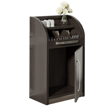 LEA | Besteckschrank | B55cm x H105 | Wenge-Schwarz | 1xTür