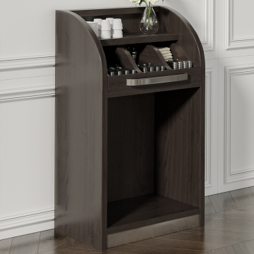 LEA | Besteckschrank | B55cm x H105 | Wenge-Schwarz